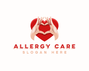 Hand Heart Care logo design