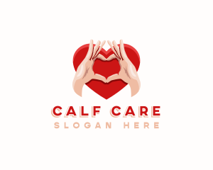 Hand Heart Care logo design