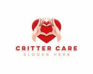 Hand Heart Care logo design