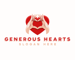 Philanthropy - Hand Heart Care logo design