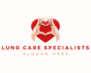 Hand Heart Care logo design