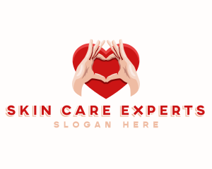 Hand Heart Care logo design