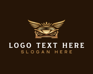 Engine - Car Automotive Wings logo design