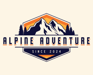 Mountain Adventure Peak logo design