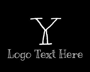 Acronym - Blackboard Handwritten Letter Y logo design