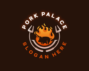 Pork - Grill Roasted Pork logo design