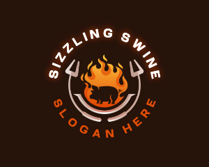 Pork - Grill Roasted Pork logo design