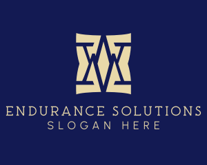 Finance Consultant Letter WM Monogram logo design