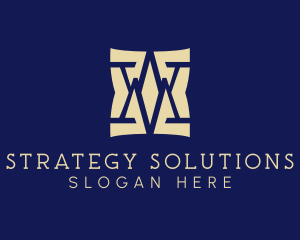 Consultant - Finance Consultant Letter WM Monogram logo design