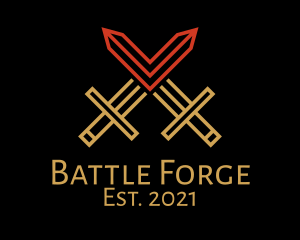 Fight - Viking Dagger Weapon logo design