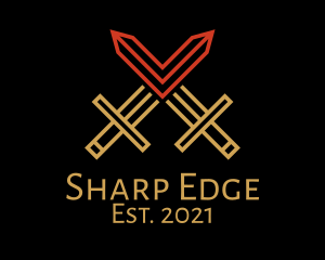 Dagger - Viking Dagger Weapon logo design