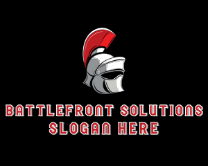 War - Gladiator Warrior Helmet logo design