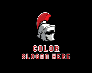 Medieval - Gladiator Warrior Helmet logo design