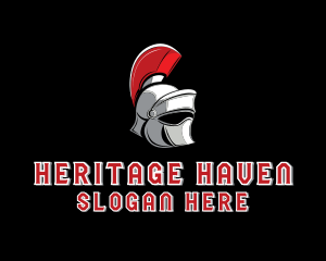 Historical - Gladiator Warrior Helmet logo design