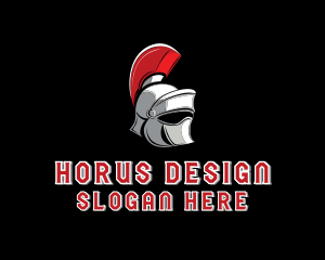 Gladiator Warrior Helmet  logo design