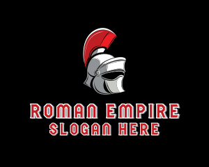 Roman - Gladiator Warrior Helmet logo design