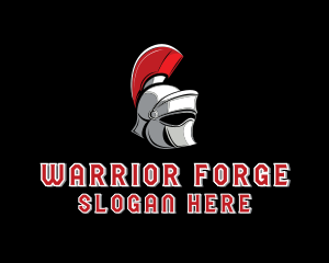 Battle - Gladiator Warrior Helmet logo design