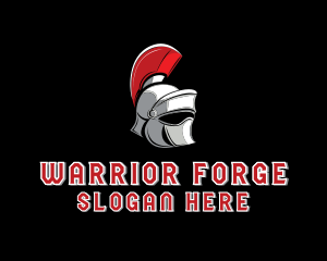 Battle - Gladiator Warrior Helmet logo design