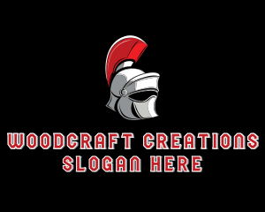 Gladiator Warrior Helmet  logo design