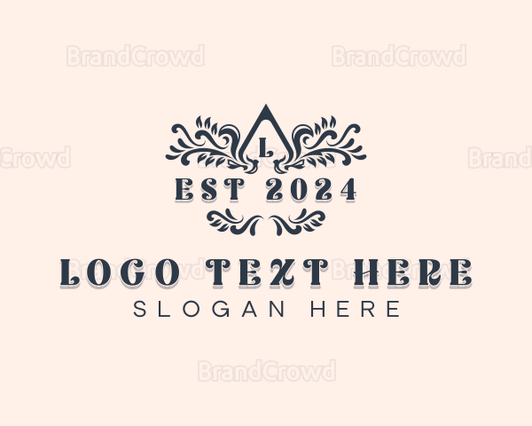 Stylish Garden Wedding Logo