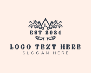 Feminine - Stylish Garden Wedding logo design