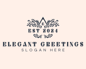 Stylish Garden Wedding logo design