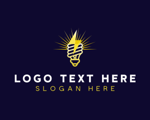 Power - Light Lightning Electricity logo design