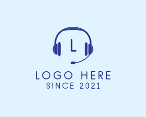  Recording Headphones Microphone Logo