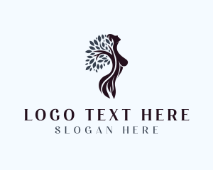 Tree Beauty Woman Logo