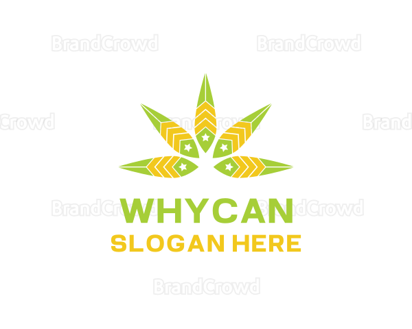 Star Cannabis Weed Logo