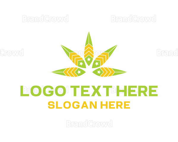 Star Cannabis Weed Logo