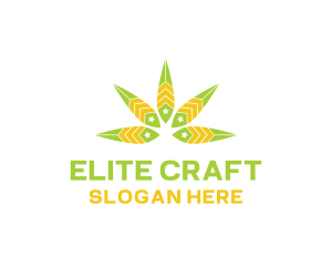 High Quality - Star Cannabis Weed logo design