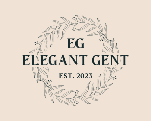 Elegant Wreath Fashion logo design