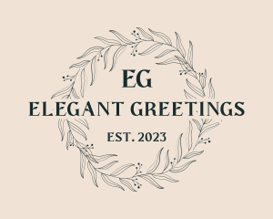 Elegant Wreath Fashion logo design