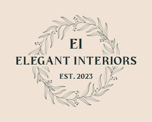 Elegant Wreath Fashion logo design