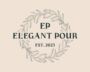 Elegant Wreath Fashion logo design