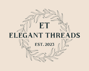 Elegant Wreath Fashion logo design