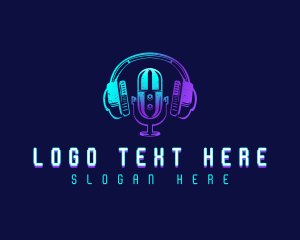 Streaming - Radio Studio Podcast logo design
