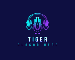 Concert - Radio Studio Podcast logo design
