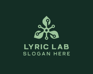 Leaf Biotech Laboratory logo design