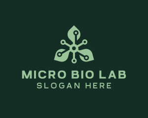 Leaf Biotech Laboratory logo design