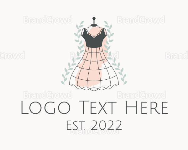 Tailoring Gown Fashion Logo