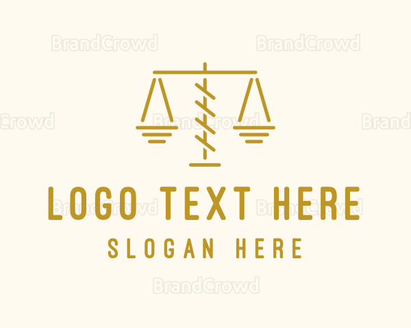 Legal Attorney Scales Logo