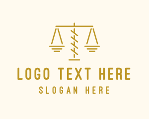 Immigration Lawyer - Legal Attorney Scales logo design