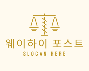 Legal Attorney Scales logo design