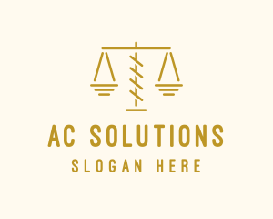 Legal Attorney Scales logo design