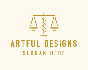 Legal Attorney Scales logo design