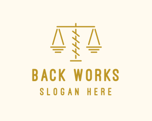 Legal Attorney Scales logo design