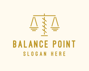 Equilibrium - Legal Attorney Scales logo design