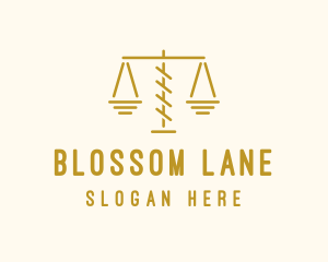 Legal Attorney Scales logo design